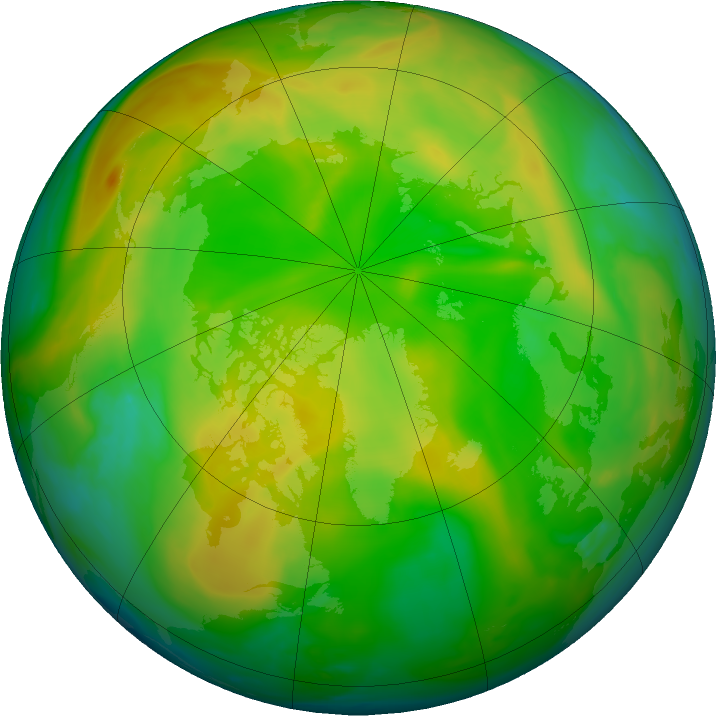 Arctic ozone map for 31 May 2020